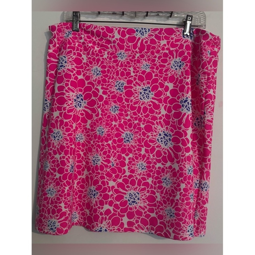 Gingy Womens‎ Sz XL JG Nixie Skirt Hot Pink Dahila Made in USA Stretch Travel
